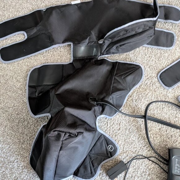 barely used AllJoy AJFLM22 Black 24W Air Compression Full Leg Massager L & R leg - Picture 3 of 5